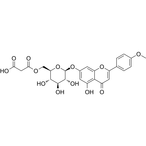 金合欢素-7-O-BETA-D-(6''-O-丙二酸单酰)-葡萄糖苷
