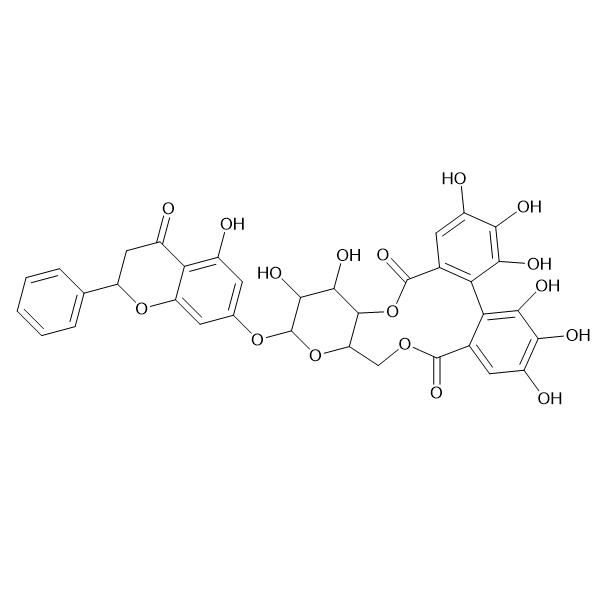 pinocembrin-7-O-[4'',6''-hexahydroxydiphenoyl]-β-glucose