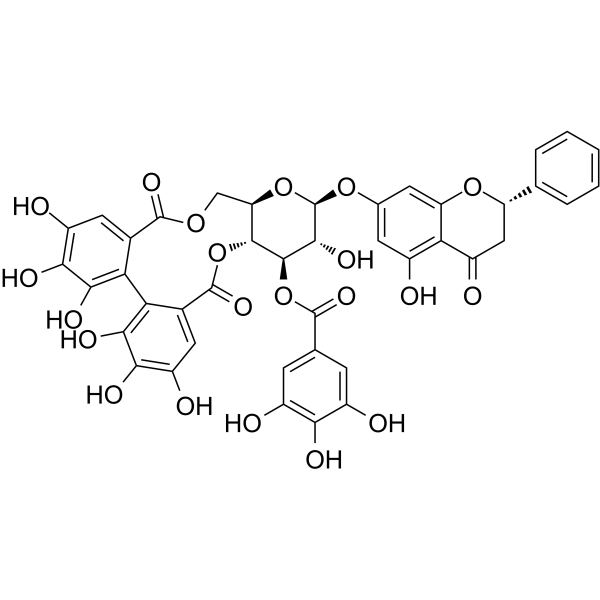 pinocembrin-7-O-[3''-O-galloyl-4'',6''-hexahydroxydiphenoyl]-β-glucose