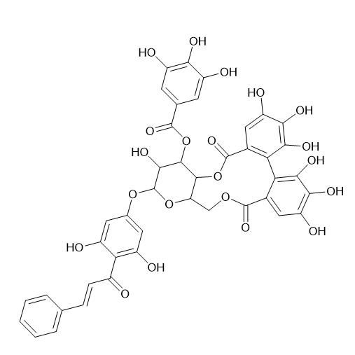 Pinocembrin chalcone-7-O-[3''-O-galloyl-4'',6''-hexahydroxydiphenoyl]-β-glucose