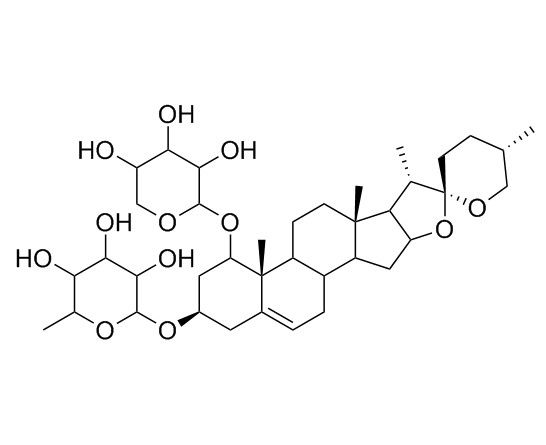 25S-ruscogenin-1-O-β-D-xylopyranoside-3-O-α-L-rhamnopyranoside