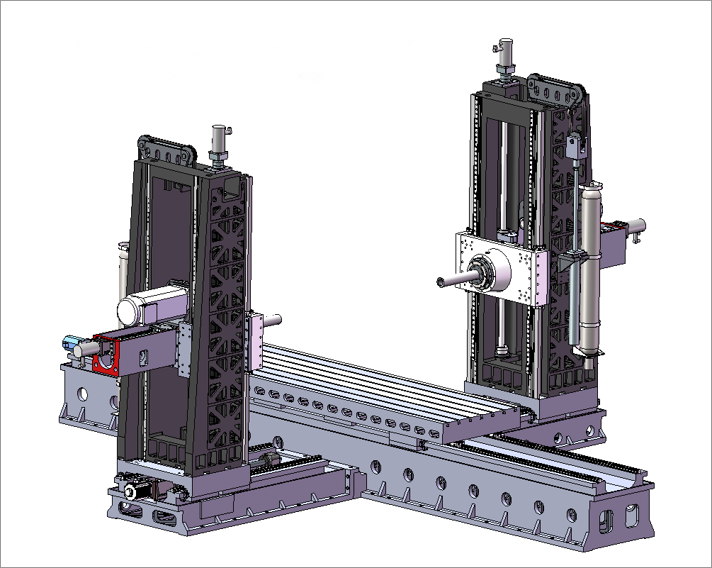 JMABTK65130-4025-2000（左右各3轴）双柱数控卧式刨台对置镗铣中心