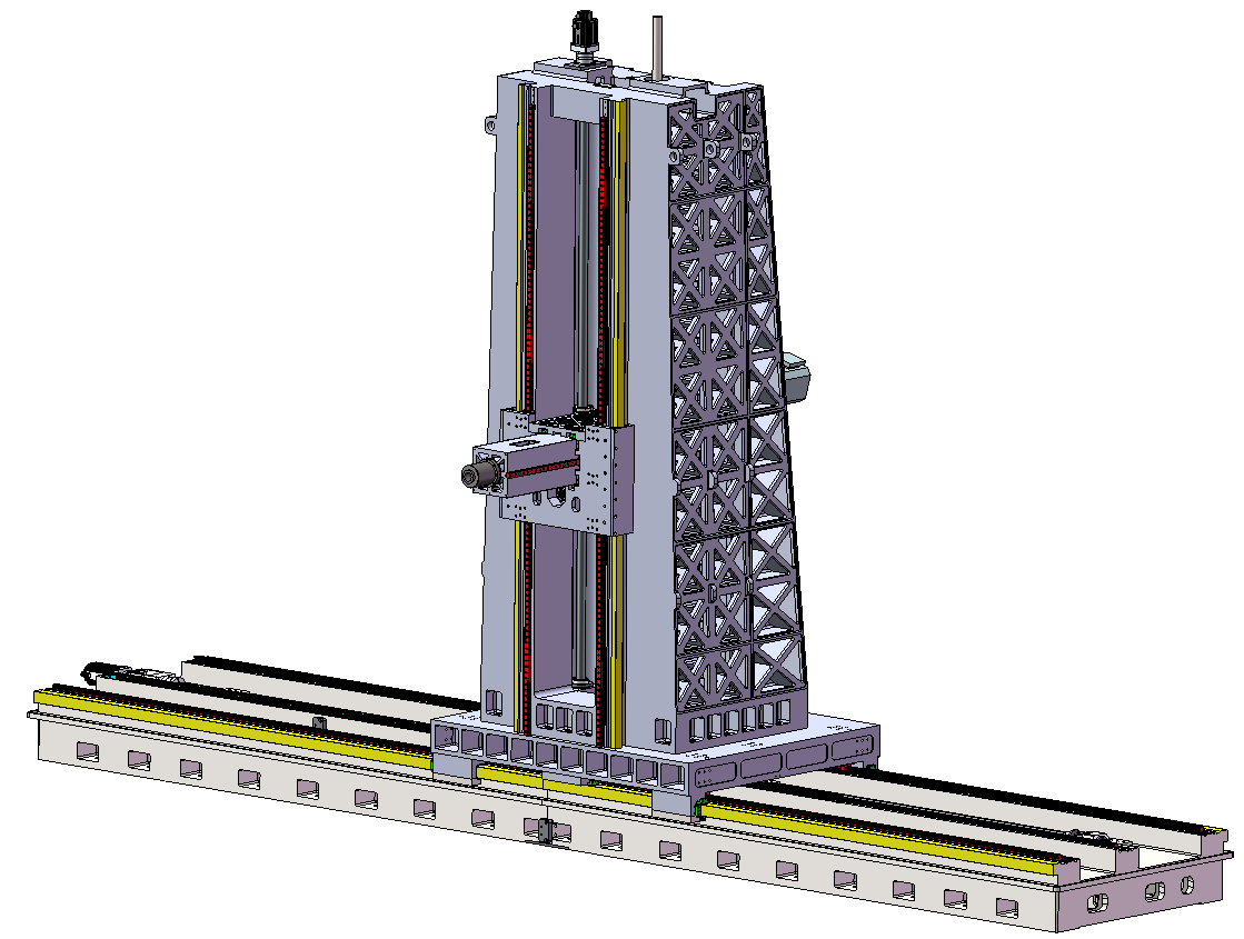 中置带全闭环JM-LD8040数控动柱卧式重型粗精镗铣中心docx