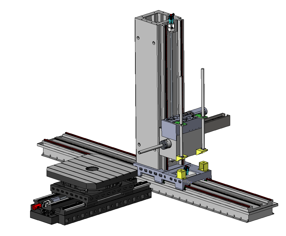 TK6920-9535-4535數控落地銑鏜床帶平旋盤