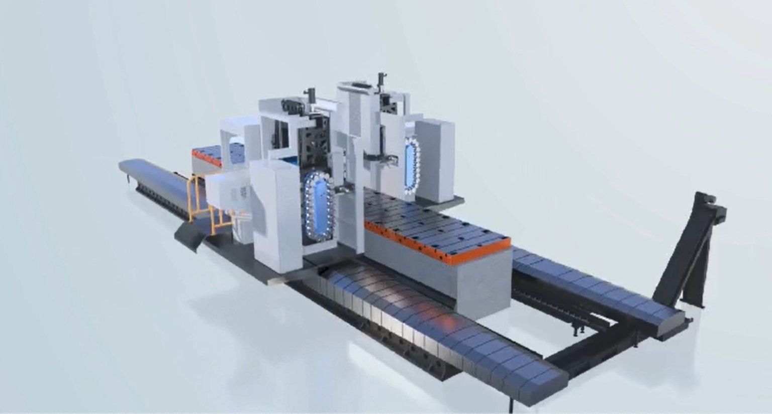 JM-LD1200200-4轴数控双动柱重型对置镗铣中心