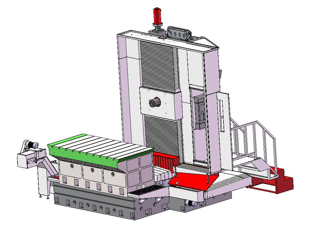 重切中置开粗机JMDL一XYZ2518北京凯恩帝系统数控动柱卧式整体底座重型粗铣机床