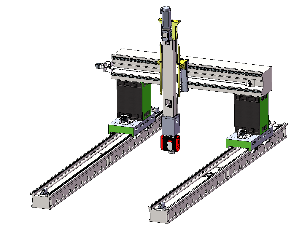 JMDZ-AB10050-1700動(dòng)柱重型五軸聯(lián)動(dòng)A／C搖擺數(shù)控龍門(mén)加工中心