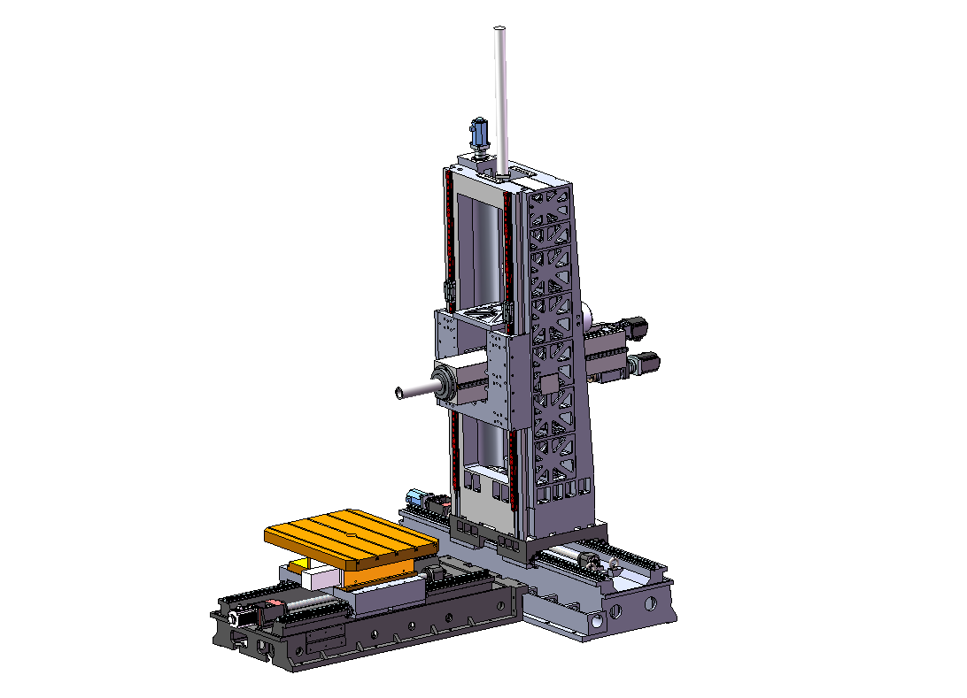 特殊設計中置硬線復合導軌TK69110-2016-1618型數控落地銑鏜床
