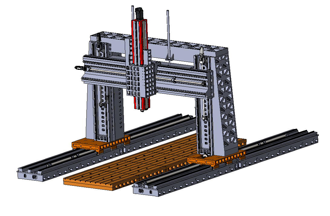 JM-LDZ-9050-1000动柱动梁重切龙门式数控铣床