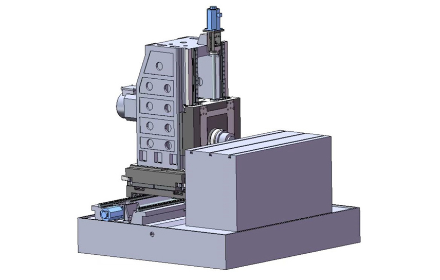 精明JMW一XYZ2080一500二維圖自識別編程臥式鉆銑中心