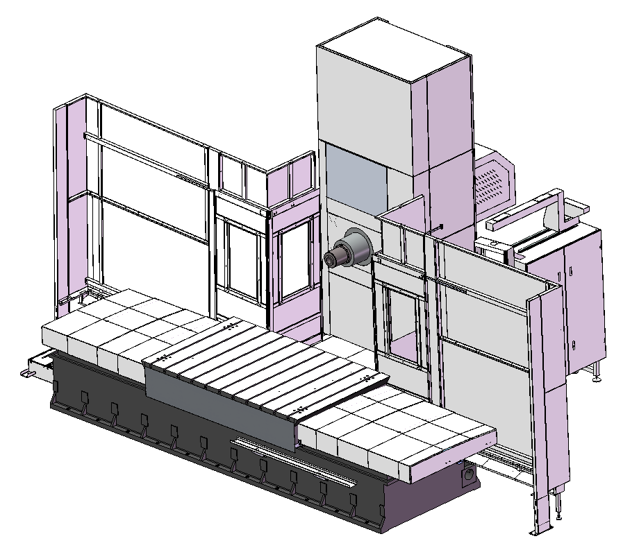 WH-5016-15数控卧式重切粗框铣床技术参数