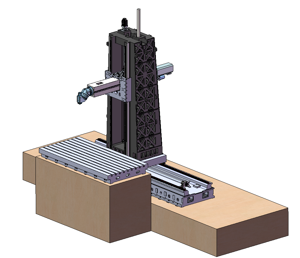 中置JMDL-XYZAC4015-1500西门子0NE系统数控动柱卧式五转加工中心