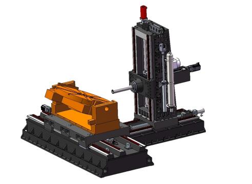 TK6516-3020一2025傾斜45度圓轉(zhuǎn)臺西門子828D系統(tǒng)數(shù)控中置刨臺式鏜銑床