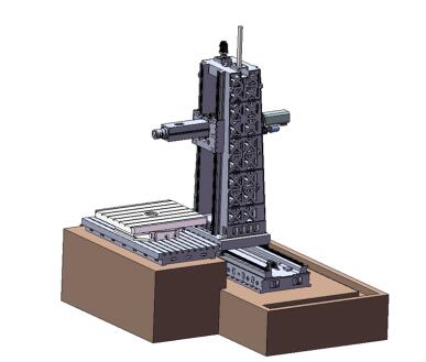 中置JMDL一XYZ4030日本三蓤M80數(shù)控動柱臥式重型粗銑鏜床