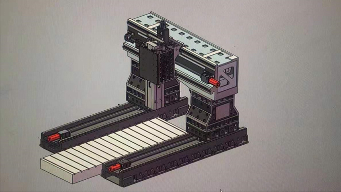 LD8030一1000數(shù)控定梁動柱龍門銑床