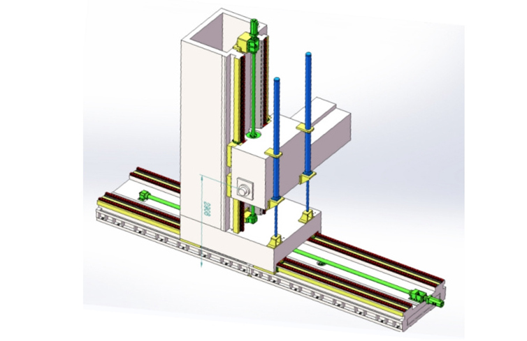 精明特殊設(shè)計硬線復(fù)合導(dǎo)軌LD6916一6一4米數(shù)控落地銑鏜床