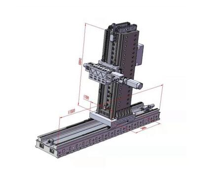 JM-LD8040數(shù)控動(dòng)柱臥式重型粗精鏜銑中心