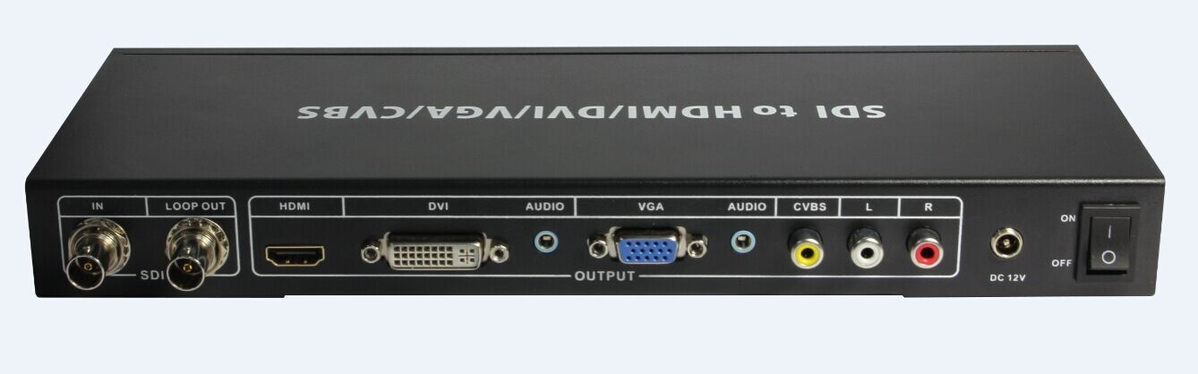 广播级3G-SDI 转DVI/VGA/AV多接口高清转换器