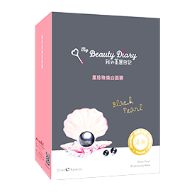 美丽日记黑珍珠煥白面膜