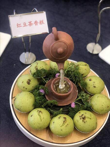 红豆茶香糕