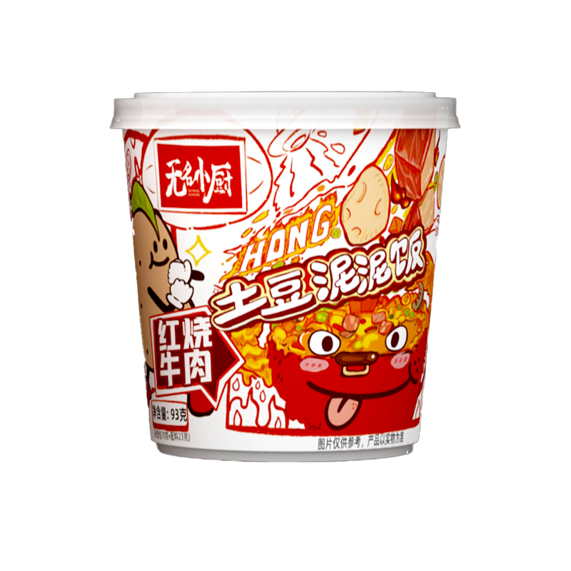 红烧牛肉味土豆泥泥饭杯装93g