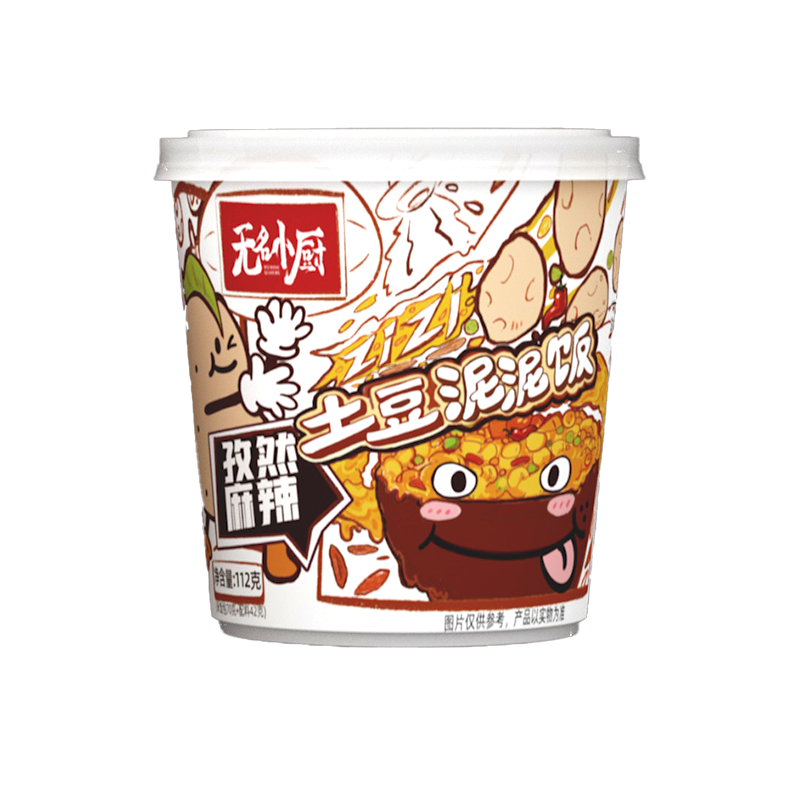 孜然麻辣味土豆泥泥饭杯装112g