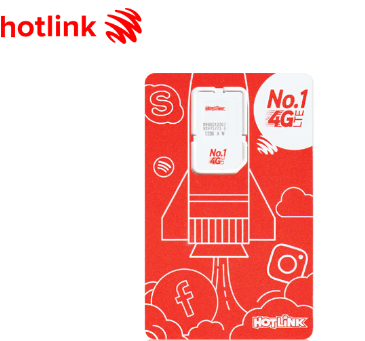 马来西亚hotlink注册短信实卡 插卡即用 1个月有效期 支持低费用续费长期持有