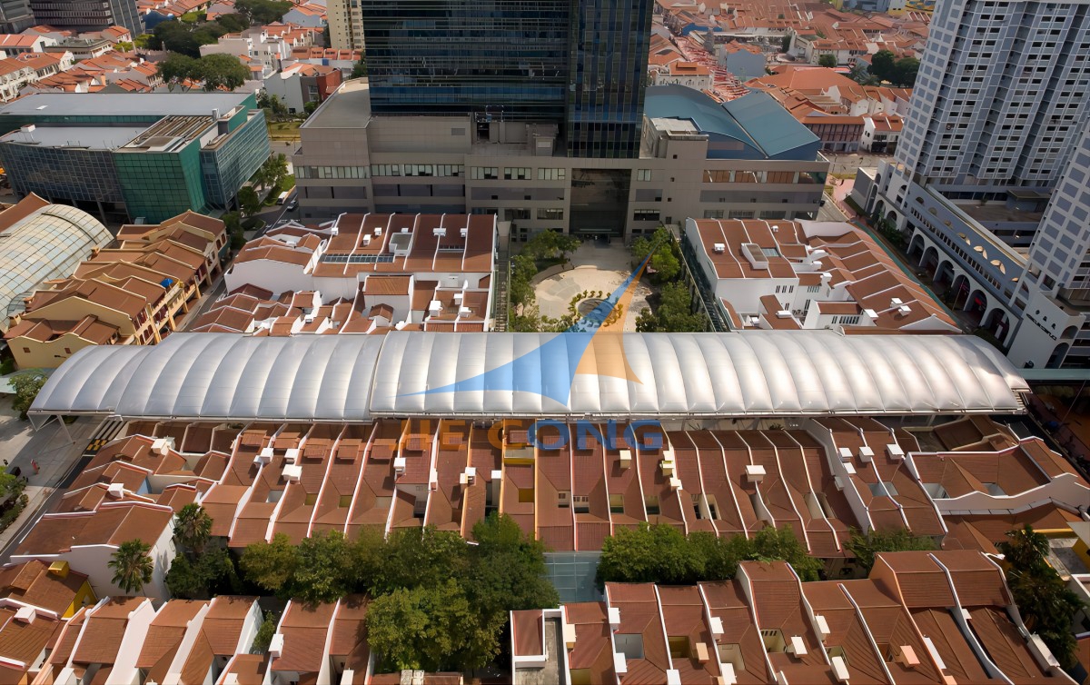 新加坡中央广场屋面膜结构