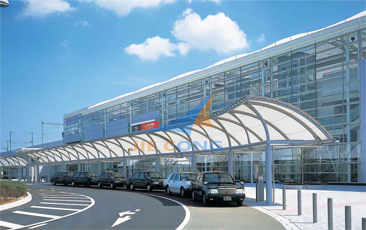 筑波快车研究园站膜结构遮阳雨棚