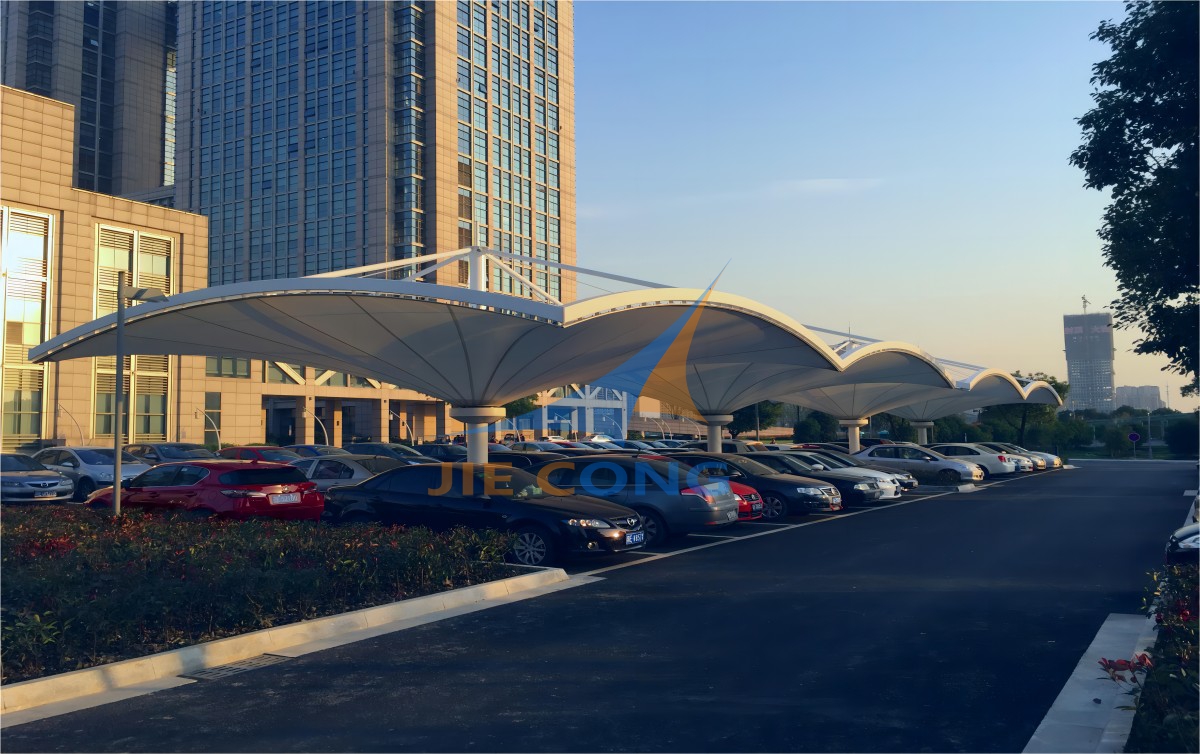 吴江区政府停车雨棚膜结构