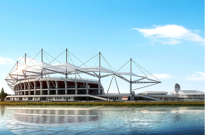 <div style="text-align:center;">
	<span style="font-family:Microsoft YaHei;font-size:14px;"><br />
膜结构体育场看台</span><span></span>
</div>