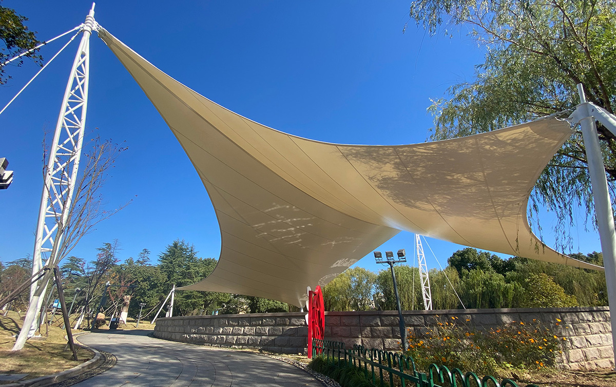 德清春晖公园露天剧场张拉膜