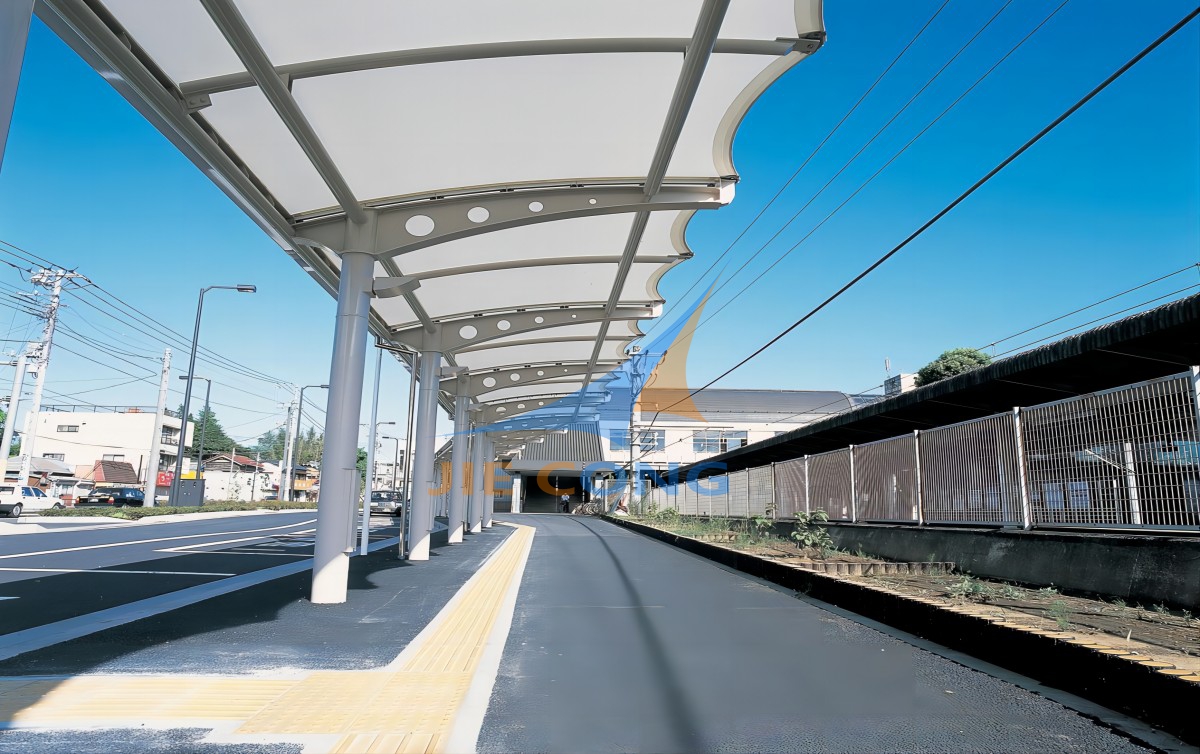 JR士气站北侧膜结构遮阳雨棚