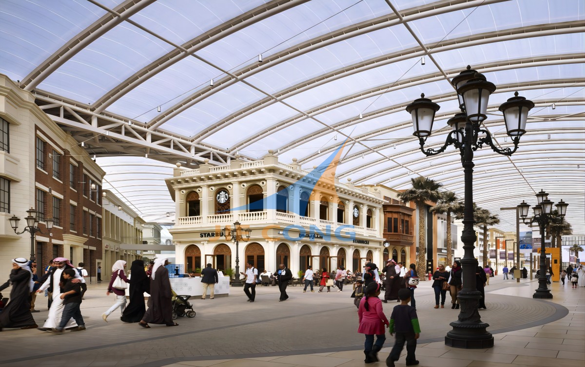 爱文娱乐购物中心屋面膜结构