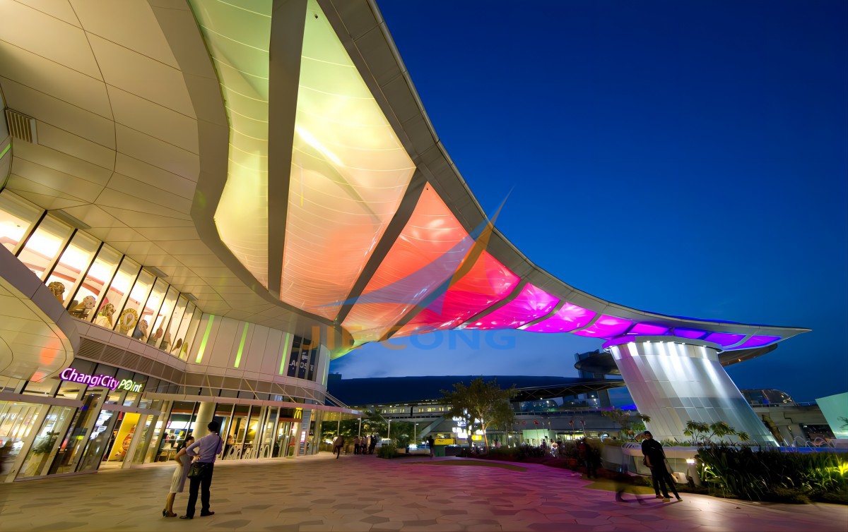 樟宜商业园遮阳雨棚膜结构