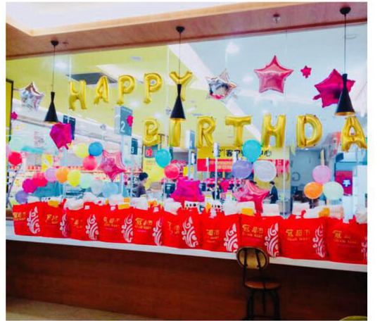 磁灶店第一季度员工生日会