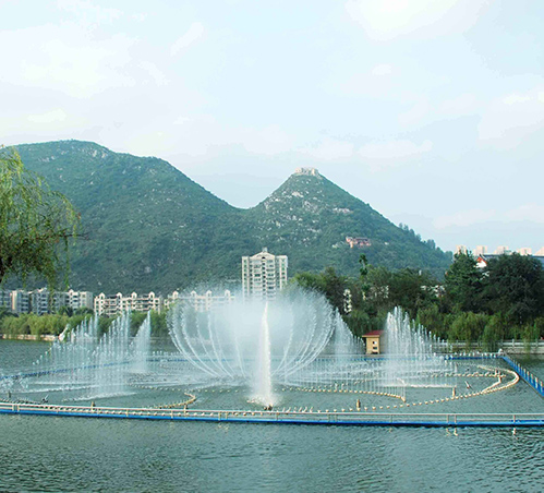 喷泉水景观