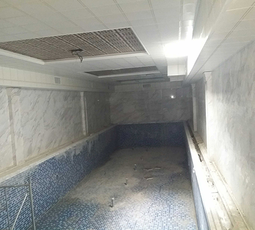 保利拉菲198栋室内泳池施工