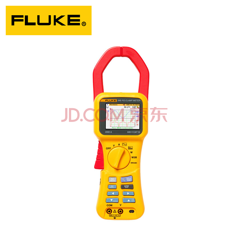 FLUKE福禄克F345电能质量钳形表 电能分析仪 电能记录仪 谐波频谱