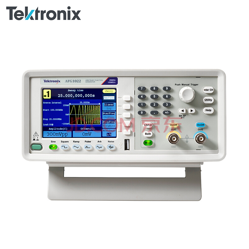 Tektronix泰克任意波形函数信号发生器AFG1000系列 AFG1022（2通道 25M）
