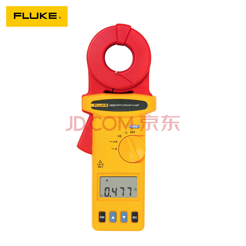 FLUKE福禄克F1630-2接地电阻钳形测试仪 接地电阻测试仪 -20°到60°测量工具