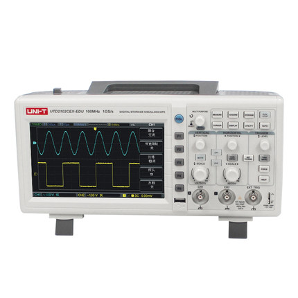 优利德UTD2102CEX-EDU 数字存储示波器 双模拟通道 100MHz带宽
