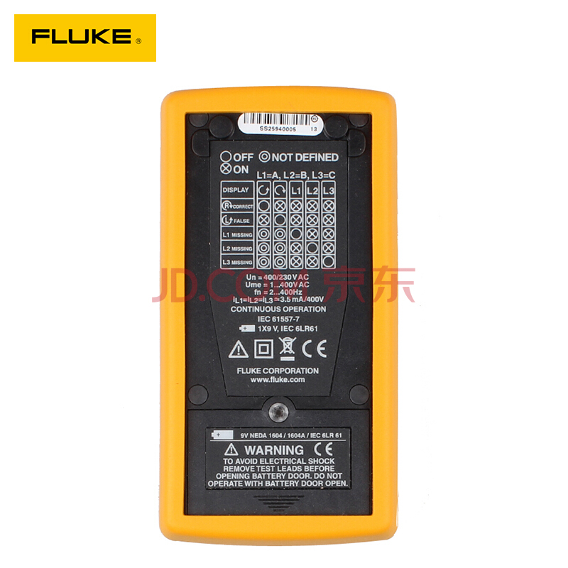 FLUKE福禄克F9062相序表 F9062马达测试仪 非接触式马达相序仪