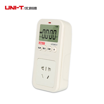 优利德UT230A-II/UT230C-II多功能功率计量插座电力监测仪测量仪