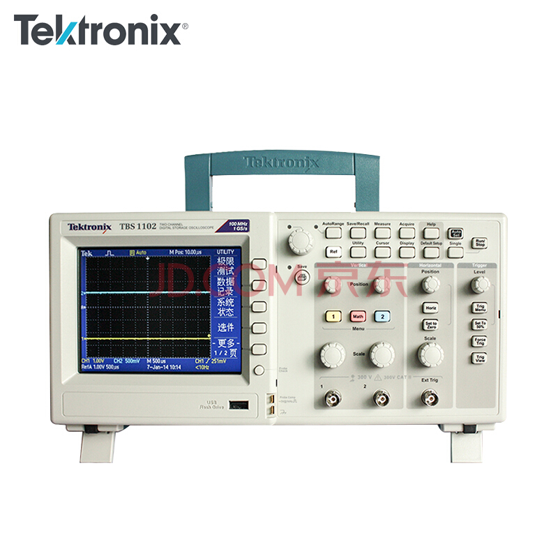 免邮】Tektronix泰克示波器TBS1102 100M带宽纹波测试升级型号TBS1102B