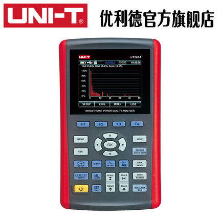 工业品优利德UT283A单相电能质量分析仪电压电流功率因数检测仪