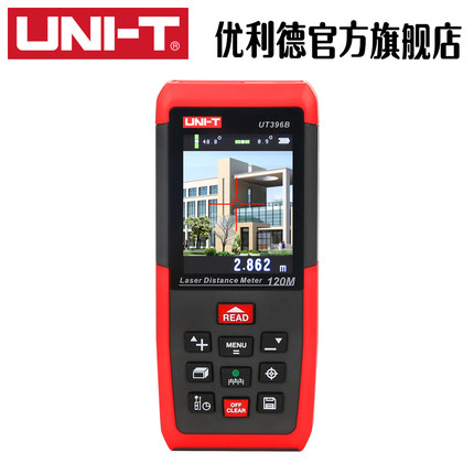 优利德UT396A/B激光测距仪高精度红外线测量仪80/120米彩屏摄像头
