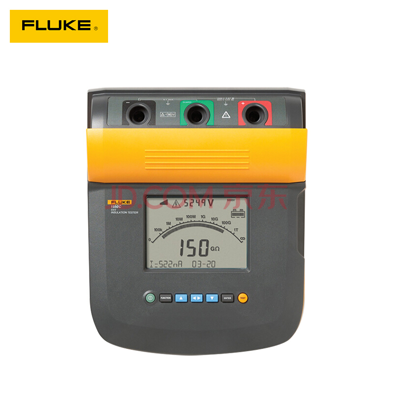 FLUKE福禄克F1555 F1550C数字式绝缘电阻测试仪 电压达5000V F1550C 5000V