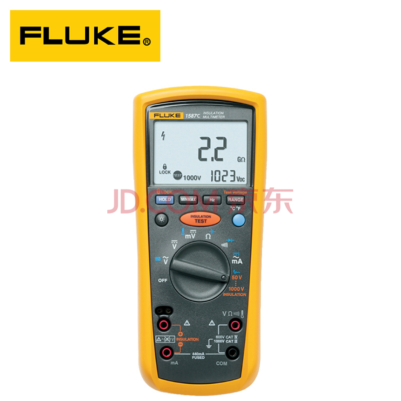 FLUKE福禄克F1577C数字绝缘电阻测试仪 兆欧表 600mV