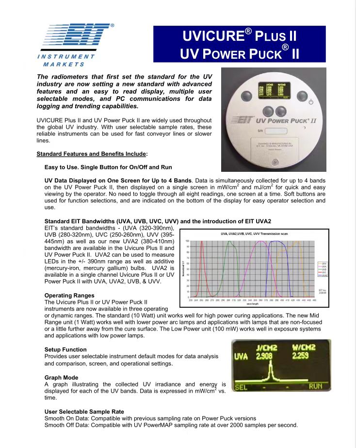 UVPOWER PUCK II能量计 美国EIT